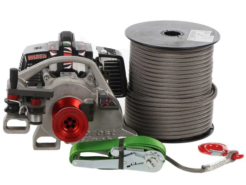 Docma VF105 RED IRON - Treuil forestier moteur Solo HP50E-A - Équipement complet