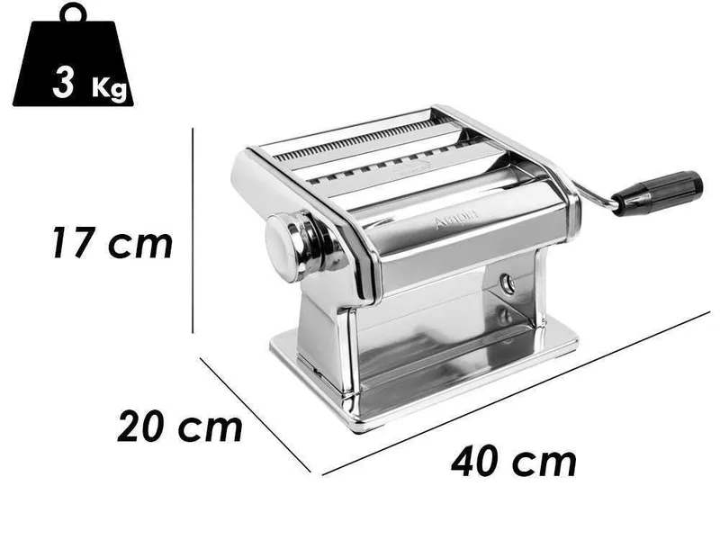 Marcato Ampia 180 - Laminoir - Machine à pâtes manuelle en INOX