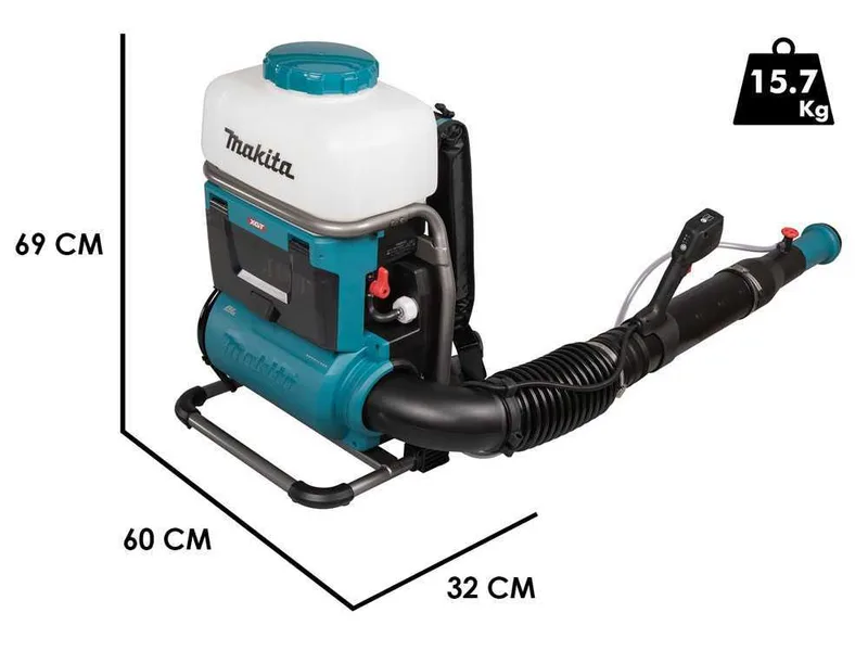 Makita PM001GL202 - Atomiseur à dos sur batterie - 40V - 2 batteries de 8Ah
