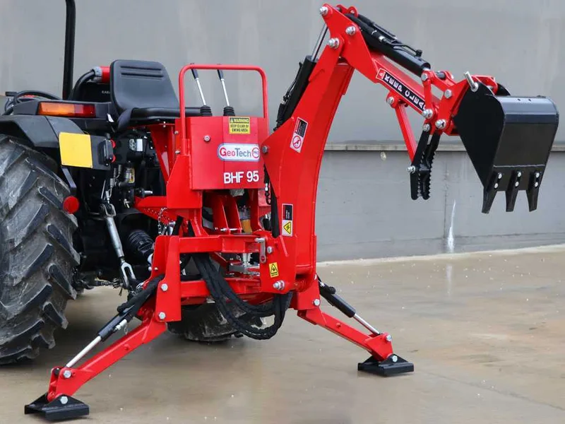 GeoTech Pro BHF 95 - Pelle rétro pour tracteur fixe