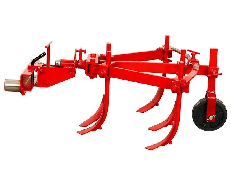 Extirpateur réglable à 5 socs ETR-5 avec attache rapide réglable et parre porte-outils - Pour motoculteurs de 6 à 10 CV
