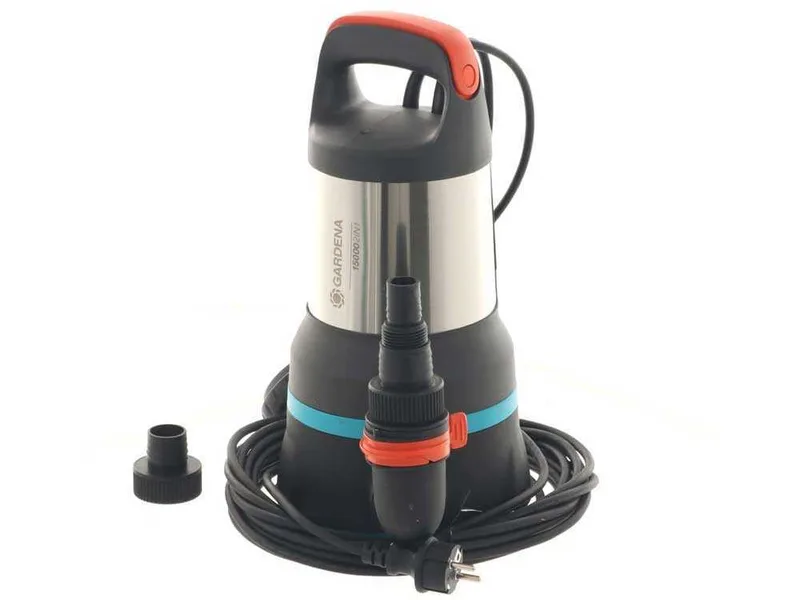 Pompe immergée pour eaux claires et chargées Gardena 2 en 1 - 15000 - art. 9048-20 - en acier INOX