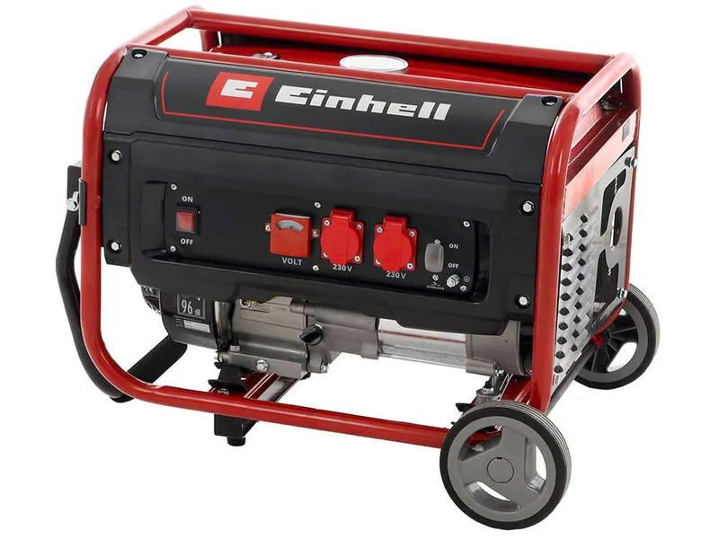 Einhell TC-PG 35/E5 - Groupe électrogène 3.1 kW monophasé à essence 4T - Sur chariot