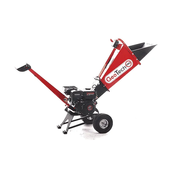 GeoTech Pro PCS 50 L - Broyeur de branches thermique - Moteur Loncin 6.5 HP