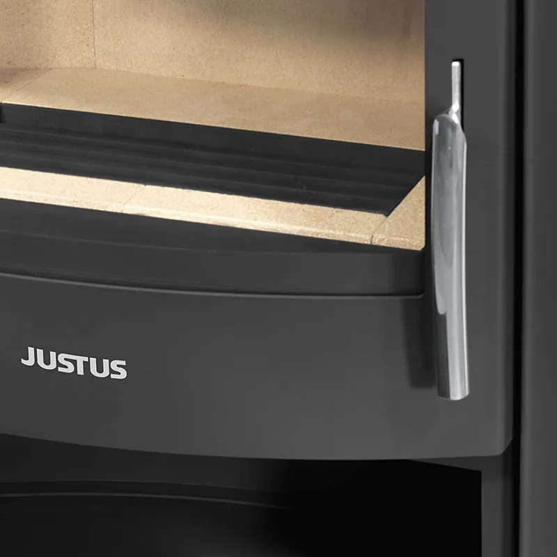 Justus Agero W+ Poêle à bois Acier Noir