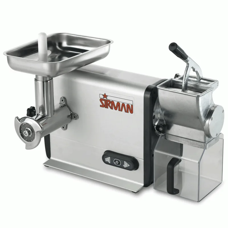 Sirman TCG 12 Dakota - Hachoir à viande électrique - Râpe intégrée - en aluminium et acier inox - 1100W