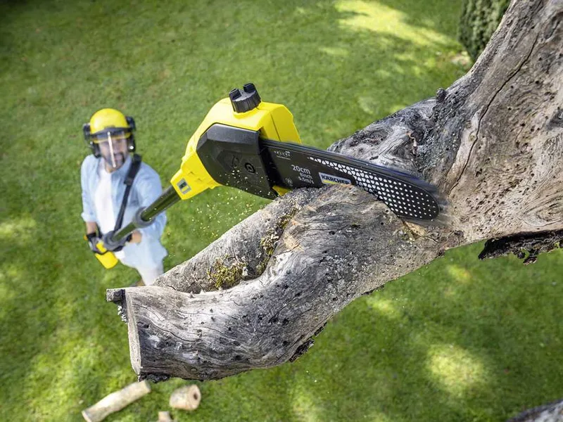 Karcher PSW 18-20 - Élagueuse à batterie avec perche télescopique - 18 V 5 Ah