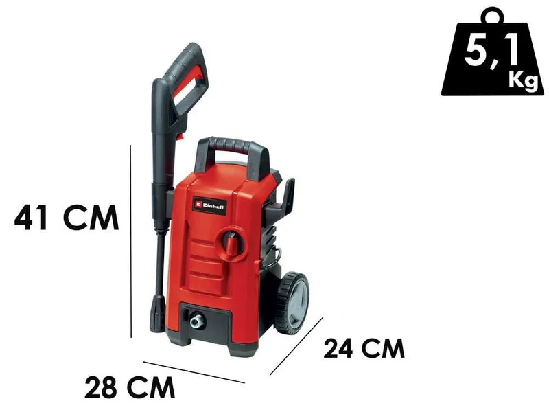 Einhell TC-HP 130 - Nettoyeur haute pression à froid compact et portatif - 130 bar - débit 390 L/h