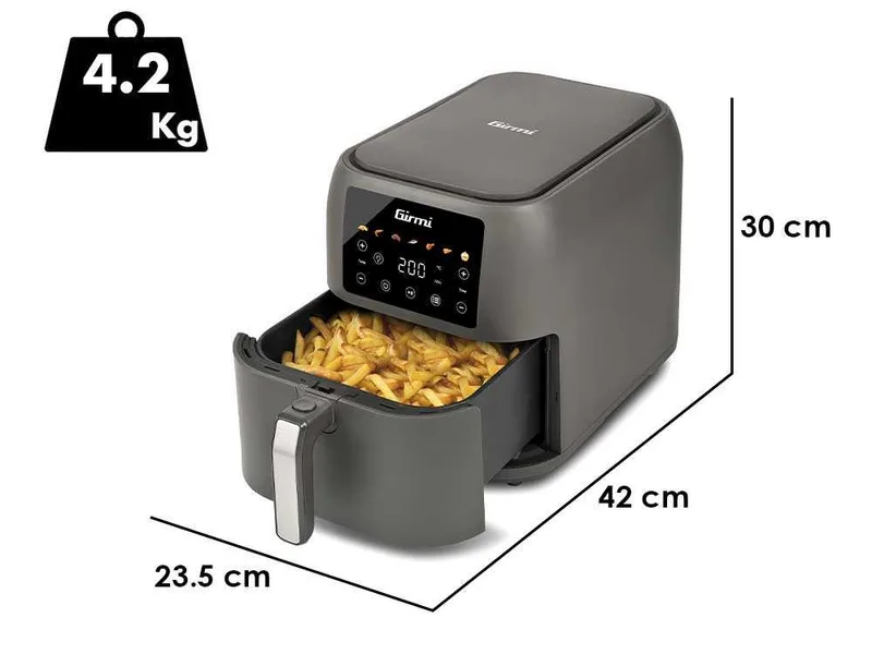 Girmi FG92 Ecofrit Deep - Friteuse à air chaud numérique 8L