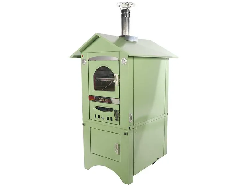 Clementi Smart - Four à bois pour pizza d'extérieur - 80 x 45 cm - Vert