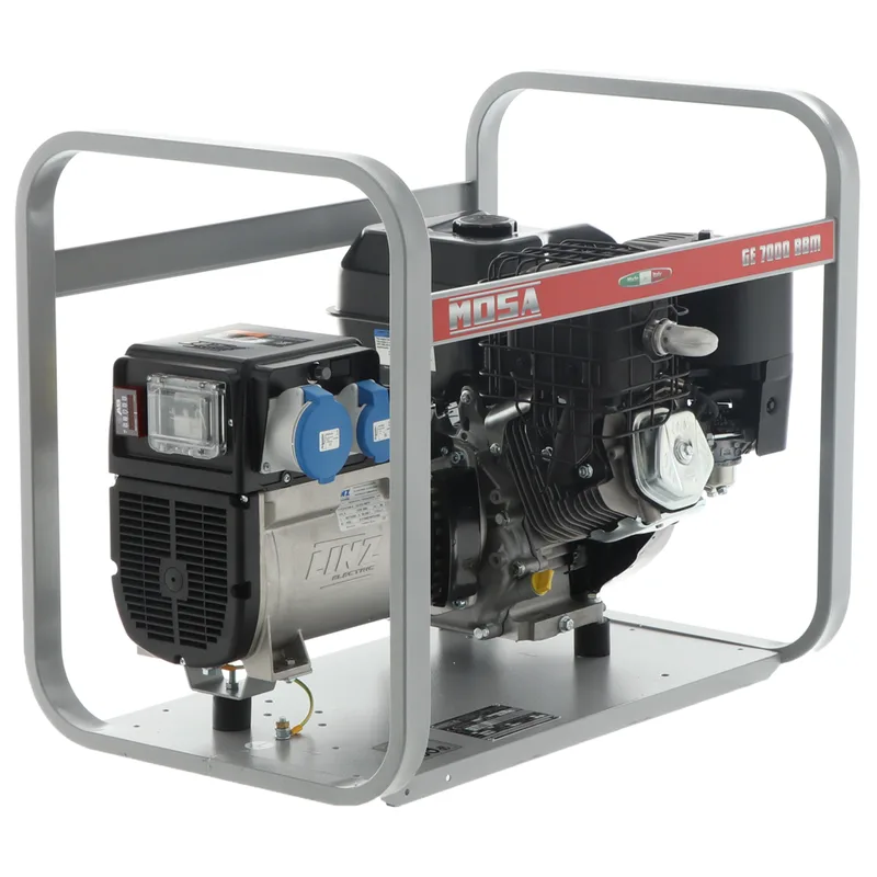 MOSA GE 7000 BBM - Groupe électrogène à essence 6 KW - Continue 5 kW Monophasé - Moteur B&S XR2100