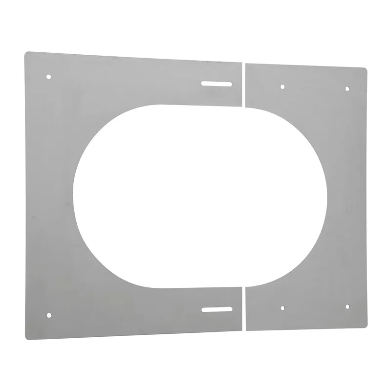 Opsinox cheminée en acier inoxydable 250mm rosace de toit pour montage intérieur PLP 0-45°