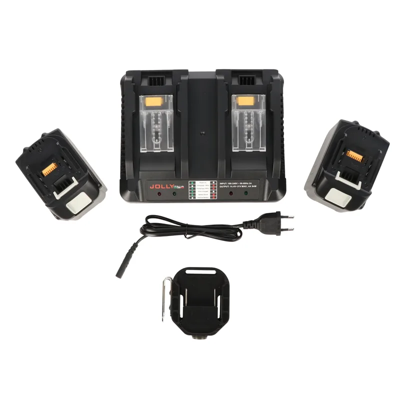 Jolly - Kit d’alimentation V50 - 2 batteries 18 V 9 Ah - Chargeur 220/18 V