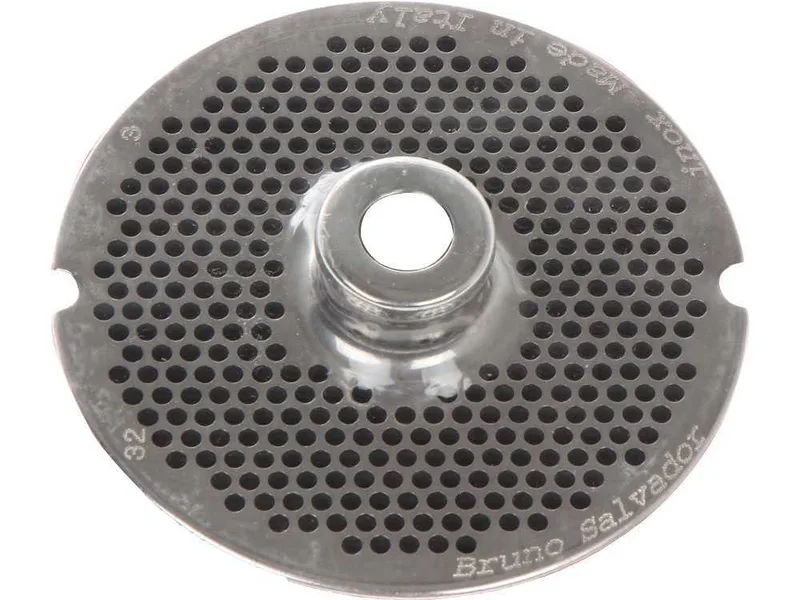 Filière pour hachoir à viande N.8 - trous de Ø 2 mm - diamètre filière 61 mm
