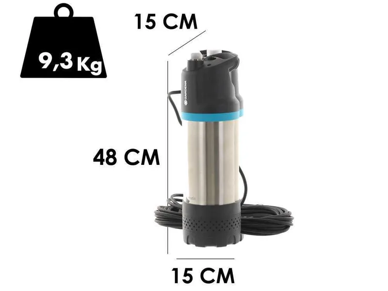 Gardena 5900/4 Inox Automatic - Pompe Gardena à immersion - pour eaux claires - 900W