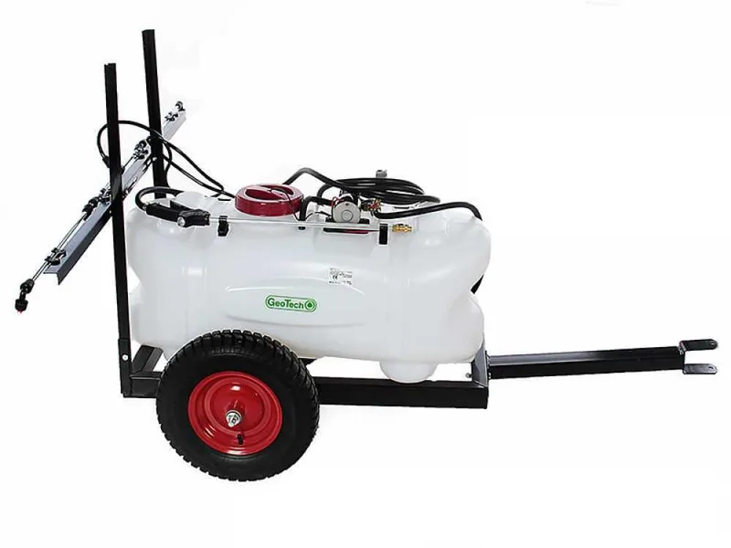 GeoTech CZ100D - Cuve de pulvérisation pour tracteur tondeuse - Pompe 12V - 100L
