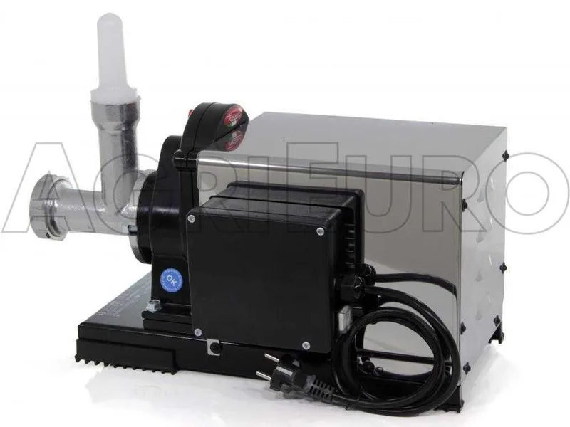 Machine à pâtes Reber 9070NSP INOX avec moteur électrique à induction professionnel 1200W - Motoréducteur à engrenages en acier