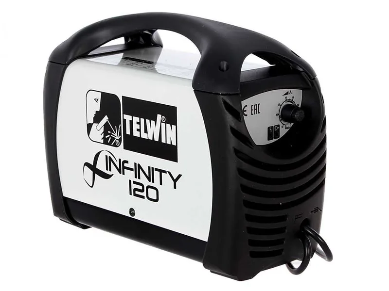 Poste à souder inverter à électrode en courant continu Telwin Infinity 120 - 80 A - avec Kit