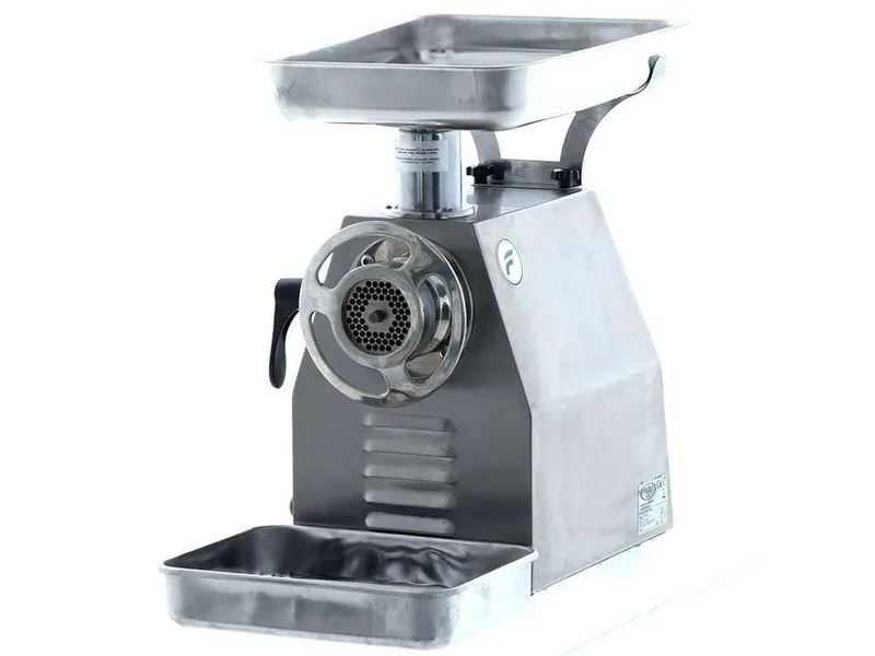 Fama TI22R - Hachoir à viande électrique - Corps en acier inox - Groupe de hachage en fonte - 400V