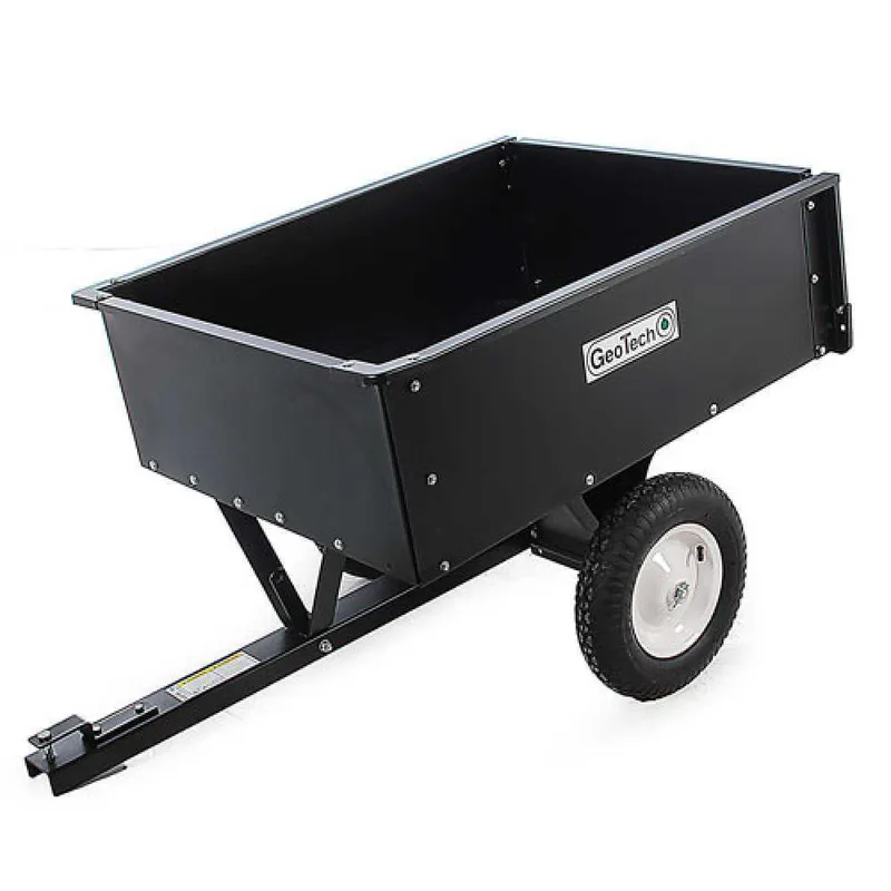Remorque basculante pour tondeuse autoportée en métal GeoTech TC3080D benne cm 97x76 (h 33 cm)