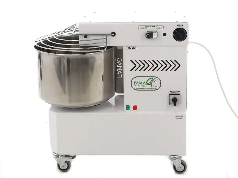 Pétrin à spirale Famag IM20 NEW - moteur électrique monophasé - 18 KG