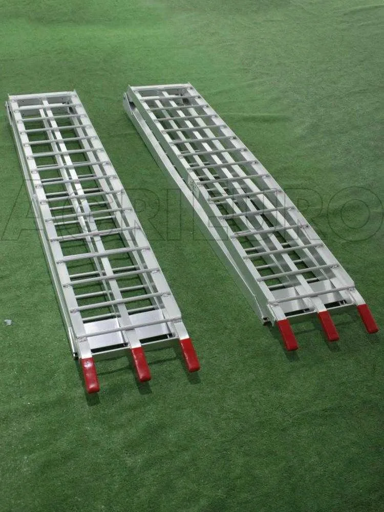 Couple de rampes de chargement 310 cm pliables en aluminium pour autoportée, quad, etc...