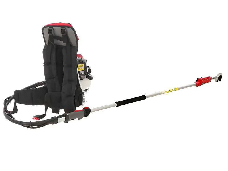 Blue Bird GX50 - Débroussailleuse + Secoueur thermique avec crochet 180 cm moteur Honda à dos - Secoueur à olives