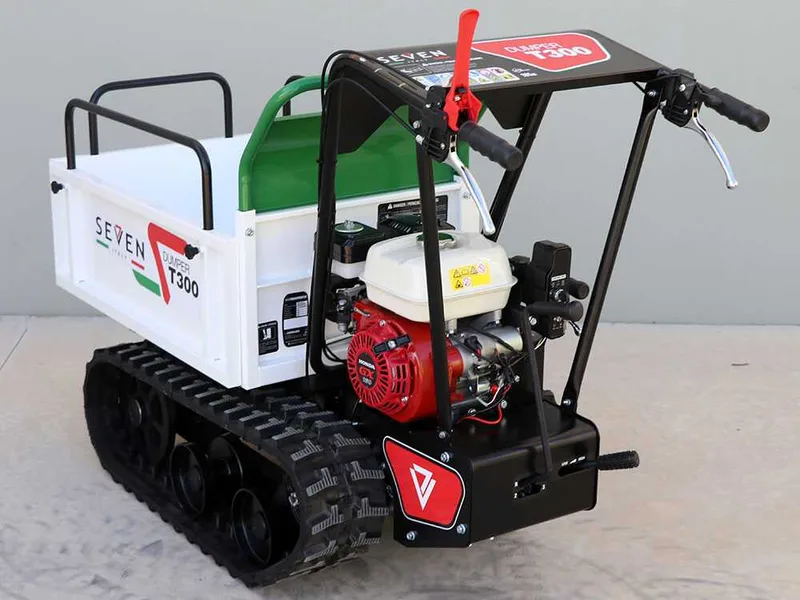 Brouette à chenilles Seven Italy T300 GX-E - Benne extensible - Charge 300 kg