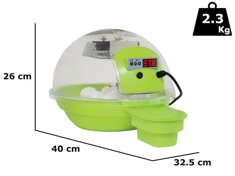 FIEM Smart Digitale 24 Verde - Couveuse à œufs automatique - 24 œufs