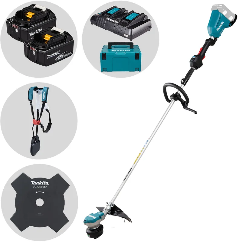Makita DUR368LZ - Débroussailleuse à batterie - 2 x 18 V 5 Ah