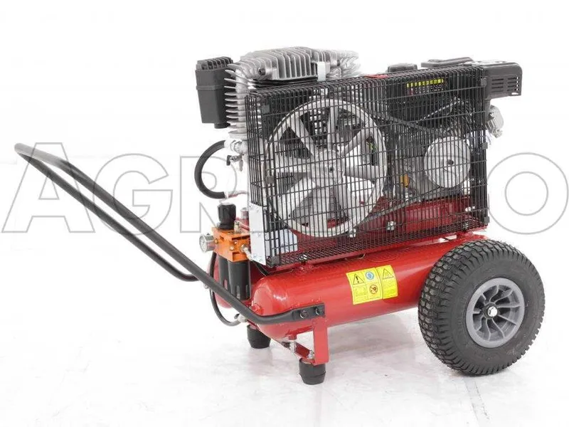 Motocompresseur Airmec TEB22-680 K25-LO (680 L/min) moteur Loncin G 210F, compresseur