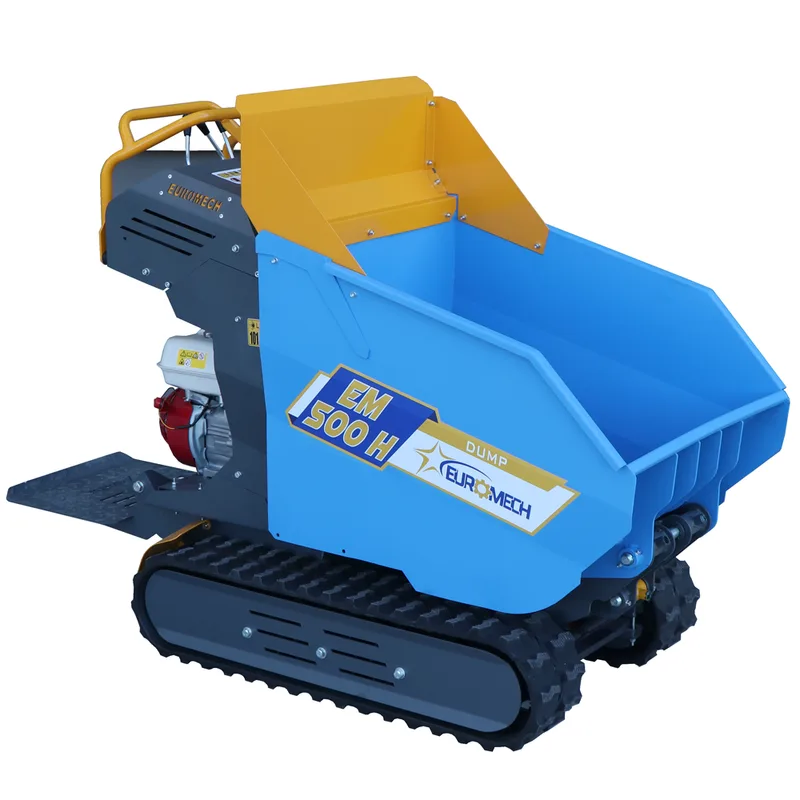 Seven Italy TH500 KM178-E - Brouette à chenilles avec benne dumper hydraulique 500 kg - Transmission hydrostatique