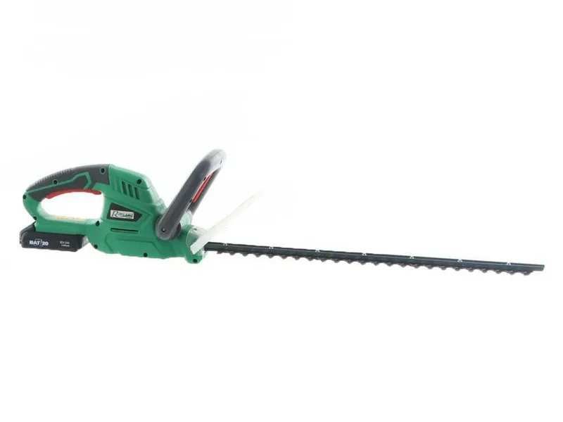 RIBIMEX PRBAT20-TH - Taille-haie électrique à batterie 20V/2Ah - Lame de 52 cm