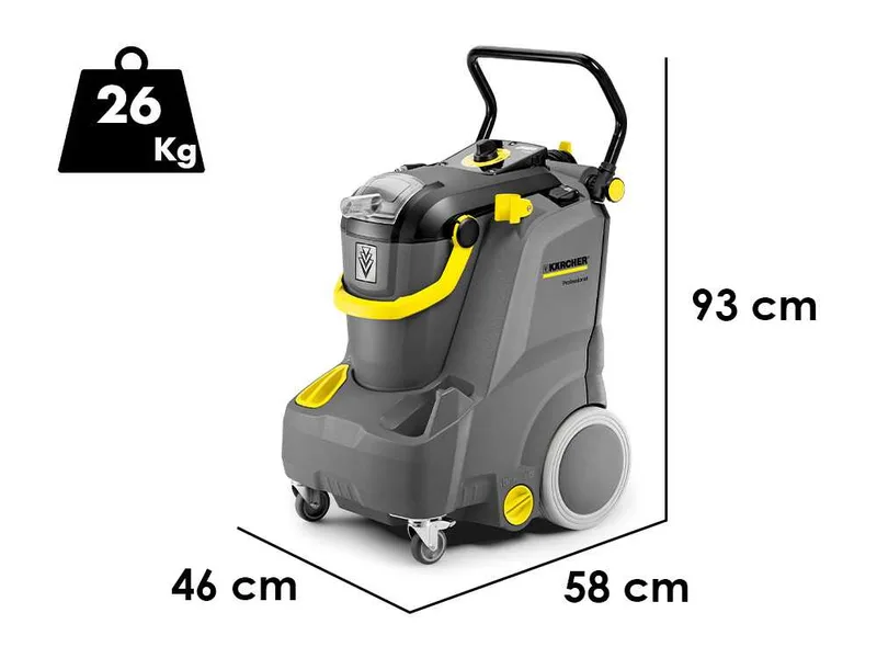Karcher Pro Puzzi 30/4 - Nettoyeur de moquettes - Injecteur/extracteur professionnel - 1200 W