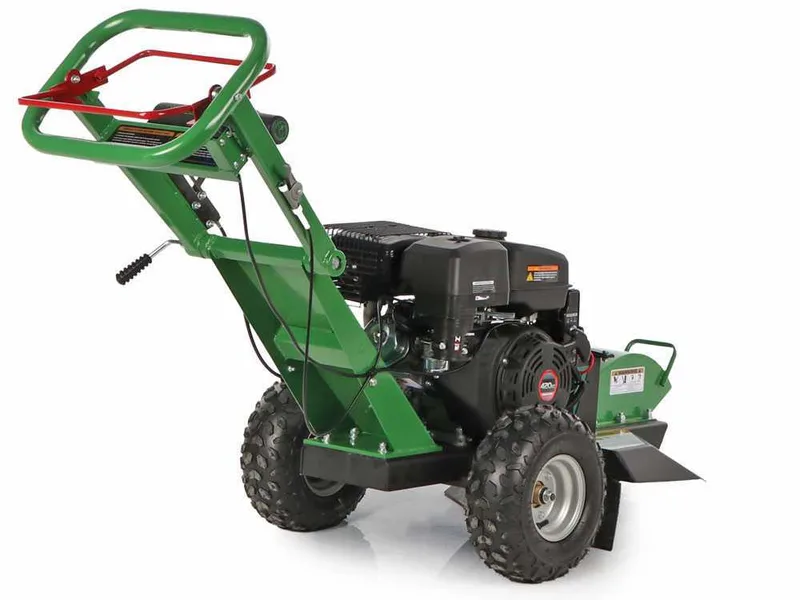 GreenBay Deep LE-330 - Rogneuse de souches - Moteur Loncin 420 cm3 avec démarrage électrique - Roue de coupe avec 8 fraises en carbure de tungstène