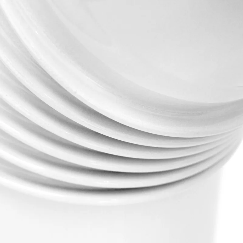 Coude de conduit de fumée / Coude de tuyau de poêle émaillé 150 mm - Coude 45° nervuré blanc