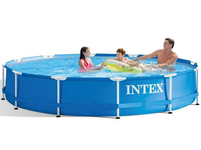 Intex Metal Frame 28212NP - Ø366x76 cm - Piscine ronde + Épurateur à cartouche