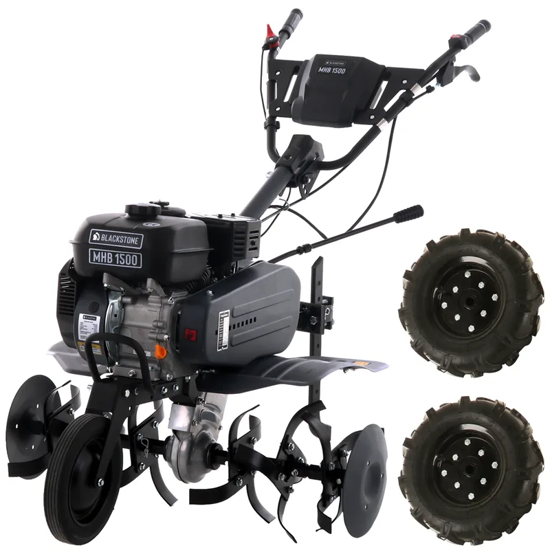 BlackStone MHB 1500 - Motobineuse thermique à essence 212 cm3 - 7 CV