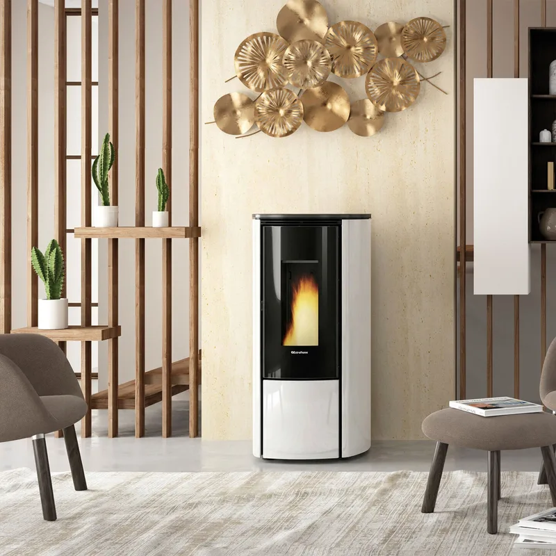 Extraflame Katia 9 5.0 Evo Poêle à granulés Evolution Line blanc
