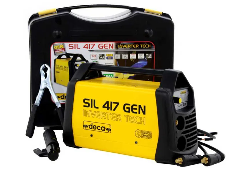 Poste à souder inverter Deca SIL 417GEN - 170 A max - alimentation 230 V - kit d'utilisation