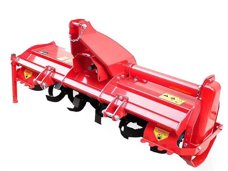 Fraise rotative pour tracteur série moyenne-légère AgriEuro modèle EA 145 attelage fixe - Prise de force anti-horaire (Rotation vers la gauche)