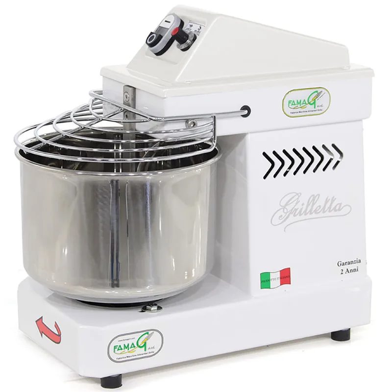 Pétrin à spirale Famag Grilletta IM 5 avec moteur électrique - 5 KG à 10 vitesses