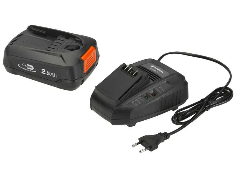 Kit de démarrage 18 V 2,5 Ah - Batterie + chargeur - Gardena