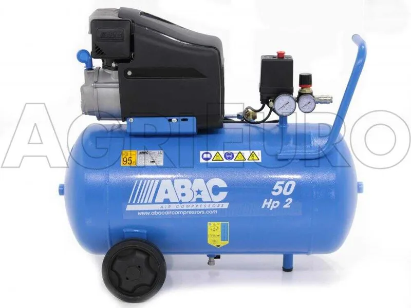ABAC MONTECARLOL20 - Compresseur d'air électrique monophasé - Moteur 2 CV - 50 L