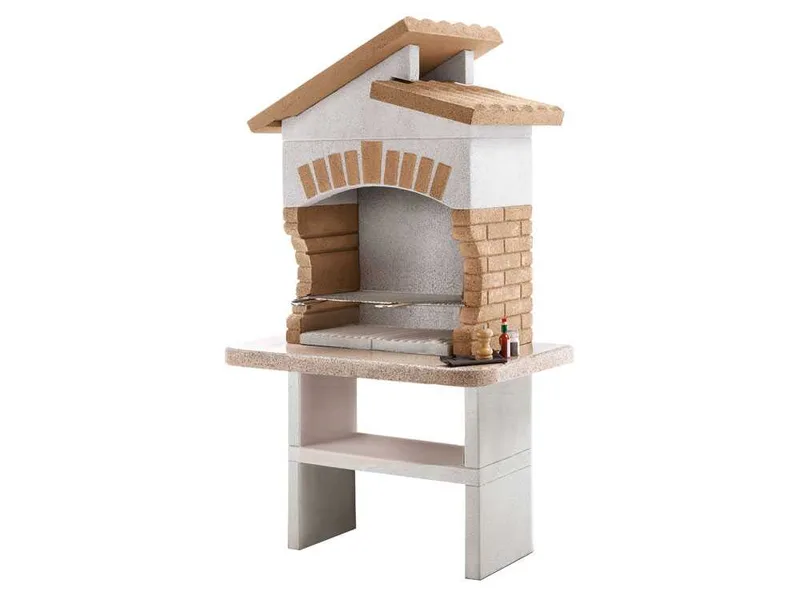 Palazzetti Tupai 2 - Barbecue à bois et à charbon en maçonnerie