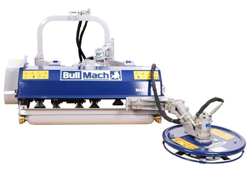 BullMach Maia 135 S - Broyeur pour tracteur avec disque interfilaire - Série médium - Déport manuel