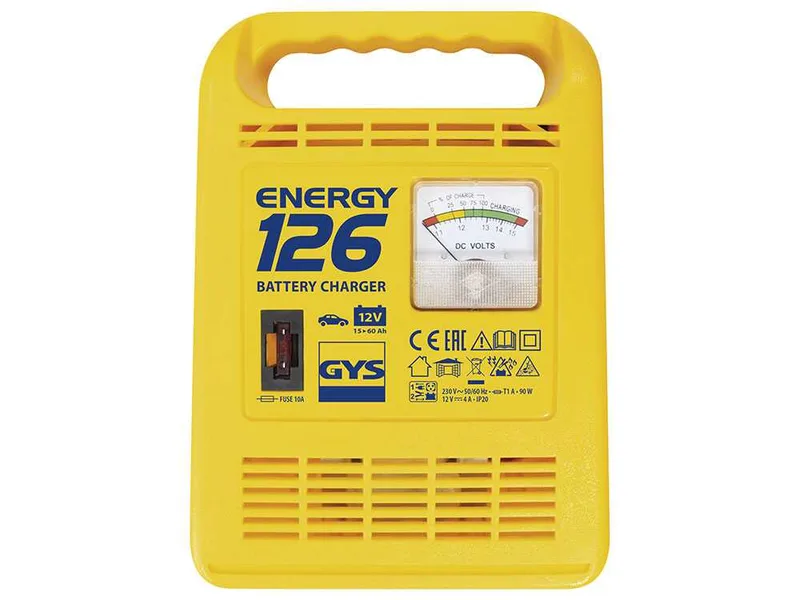 GYS Energy 126 - Chargeur de batterie - Batteries 12 V de 15 à 60 Ah