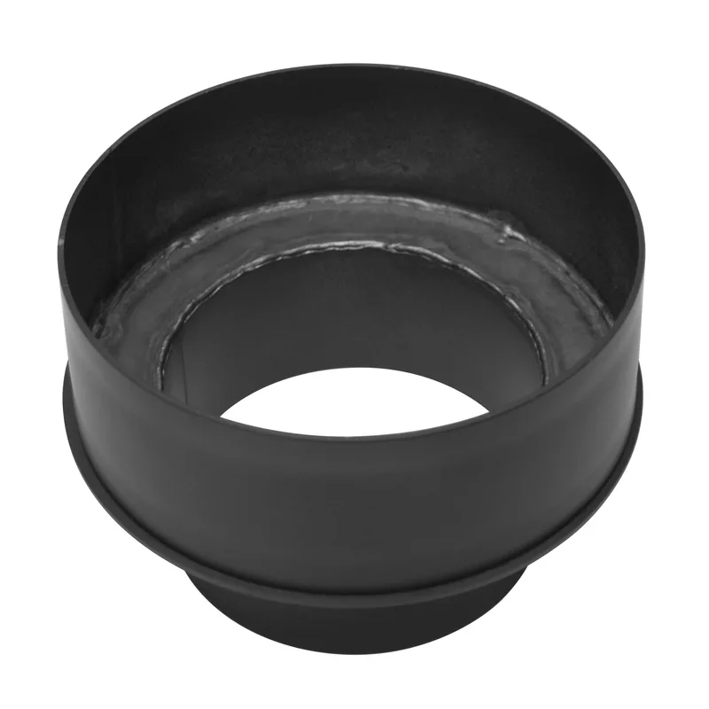 Raik Basic Extension 150mm – 250mm noir droit pour tuyau de fumée / conduit de fumée
