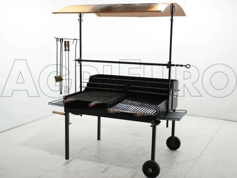 Cruccolini Tuscany Maxi - Barbecue à bois et charbon en fer artisanal