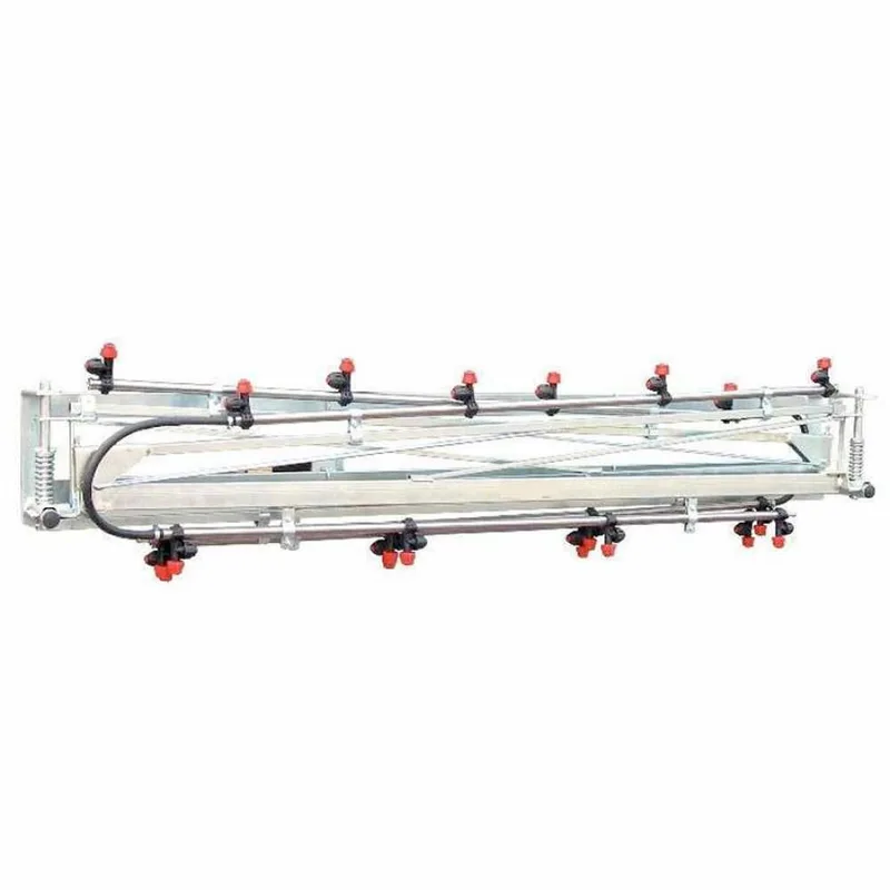 Rampe de désherbage mécanique galvanisée 8 m avec 16 jets - anti-goutte à membrane